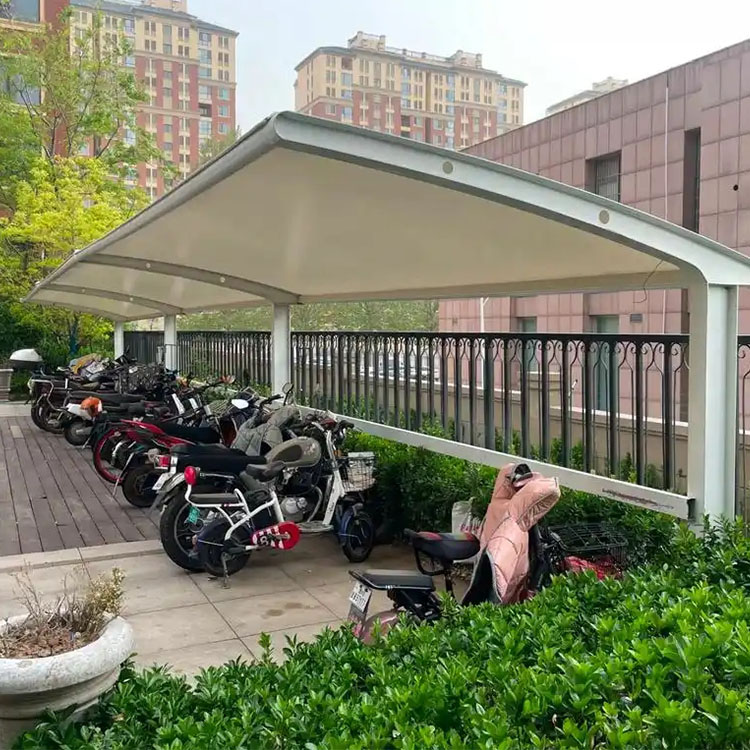 加查县膜结构电动车棚